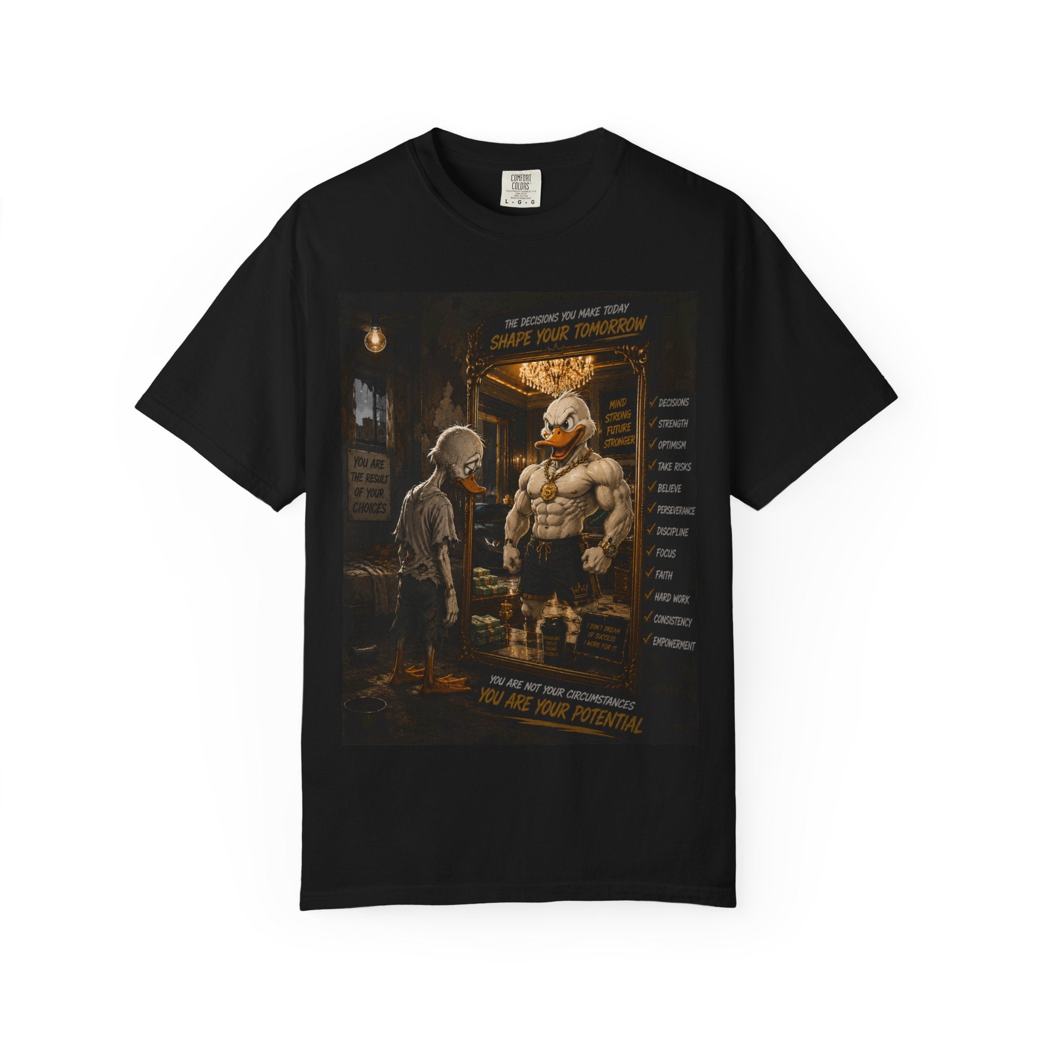 Vintage Duck Muscle Tee — 'What You Wishing For' Graphic T-Shirt